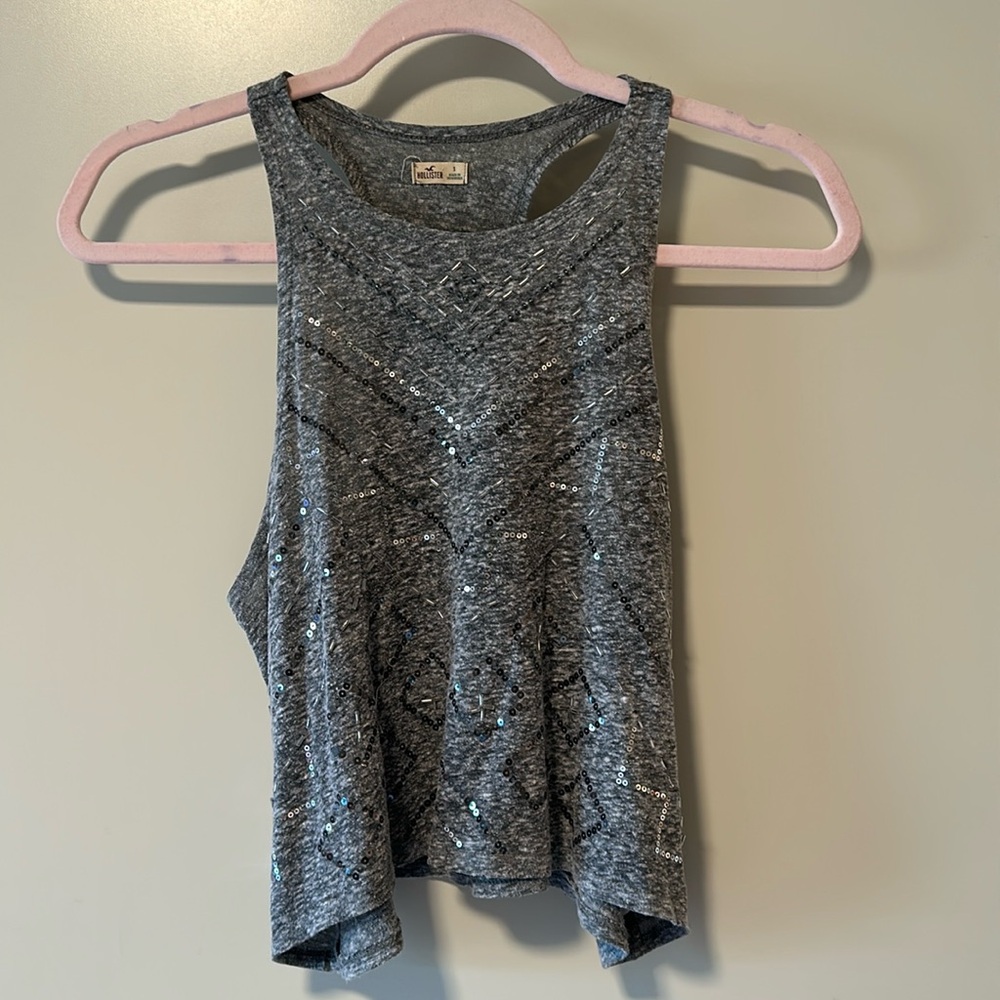 Y2K Hollister sequin crop